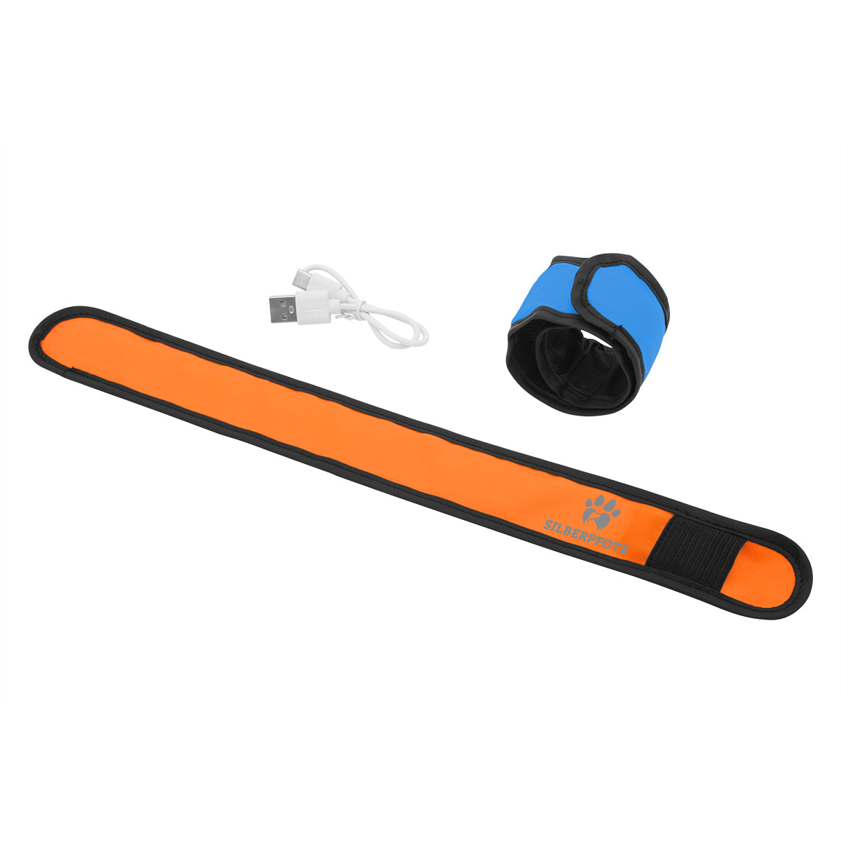 LED Sicherheitsarmbänder - Set leuchtende Klackarmbänder